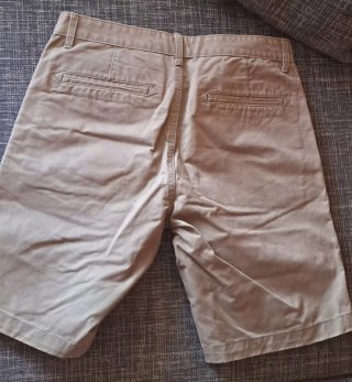 Pantalón corto hombre beige