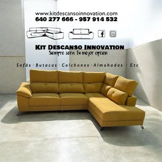 Chaiselongue tela a elegir con respaldos en divan