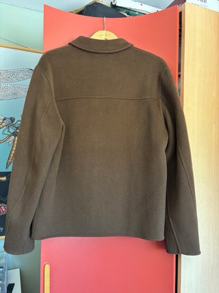 Sobrecamisa Zara Lana Marrón Talla M
