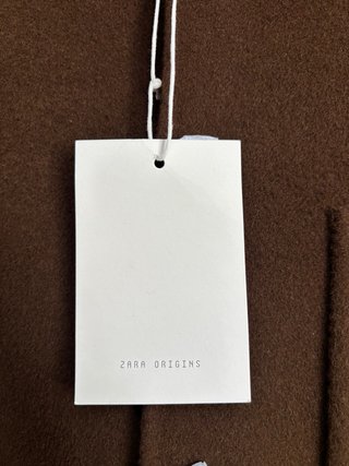 Sobrecamisa Zara Lana Marrón Talla M