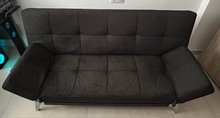 Sofá Cama Gris Poco Uso