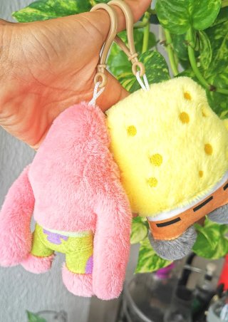 Pack 2 Muñecos Peluche Spongebob y Patricio