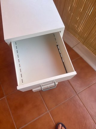 Mueble archivador hierro blanco 6 cajones