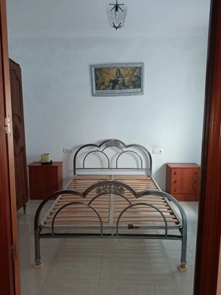 Estructura cama matrimonio níquel