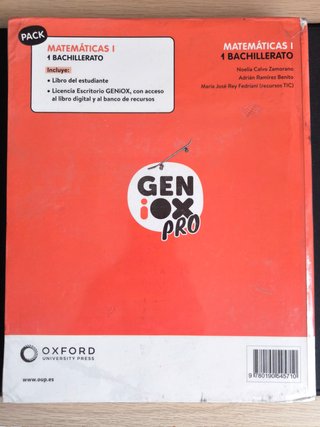 Matemáticas I 1 Bachillerato : Geniox