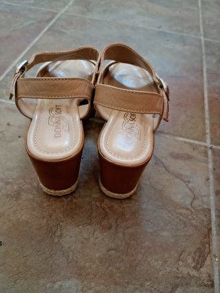 Sandali Donna Soft Zeppa Beige/Oro