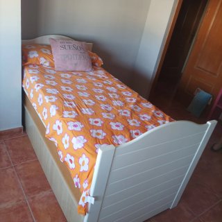 Cama nido juvenil 90x1.90m.  Con 3 cajones.