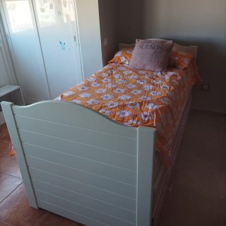 Cama nido juvenil 90x1.90m.  Con 3 cajones.