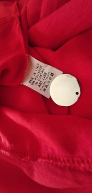 Vestido rojo con volantes