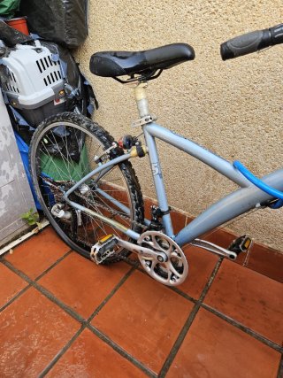 Bicicleta Decathlon Gris