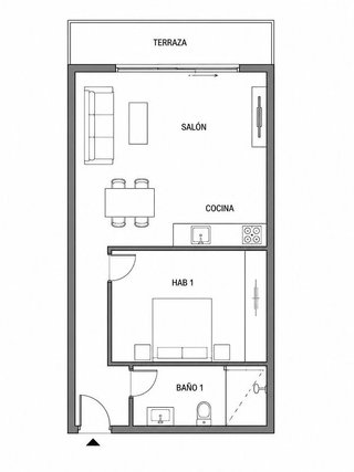 Estudio en venta en Zona Puerto Deportivo en Fuengirola