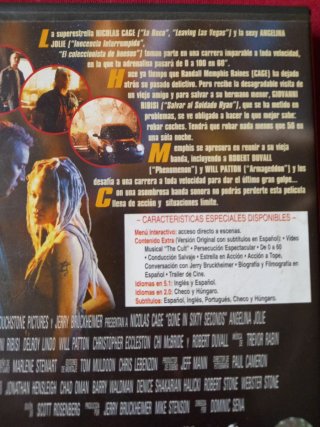 DVD 60 Segundos