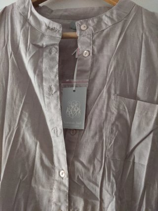 Vestido largo T M Beige