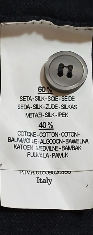 Polo Darwin Seta/Cotone Tg 56