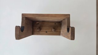 Soporte de madera para bicicleta