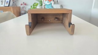 Soporte de madera para bicicleta