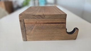 Soporte de madera para bicicleta