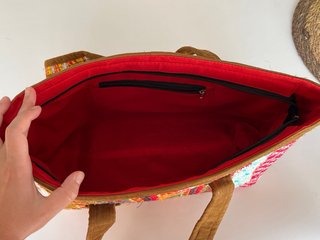 Bolso grande multicolor hippy elegante