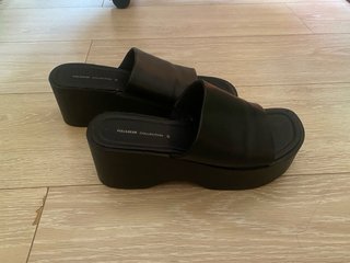 Sandalias Stradivarius negras talla 39