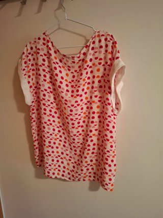 Blusa Estampada Lunares Multicolor