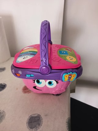 Cesta de picnic de juguete,con todos los accesorio