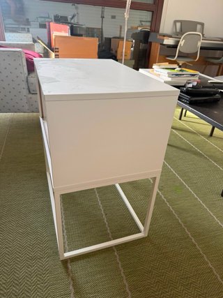 Mesita Noche IKEA GRÅFJÄLLET Blanca Industrial