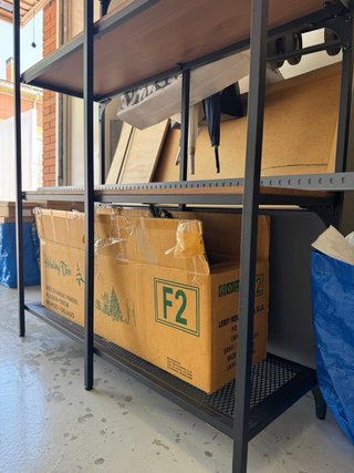 Estantería Ikea FJALLBO Negra y Madera