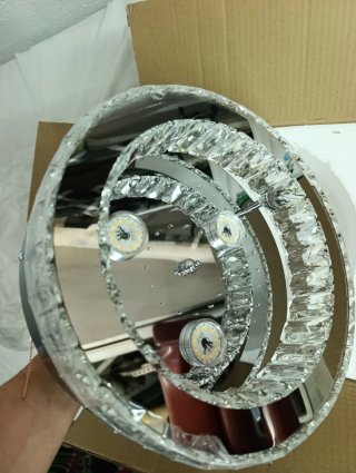 Lámpara LED Decorativa Plateada