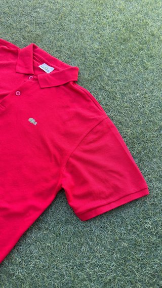 Polo Lacoste Rojo Hombre Talla 7 L