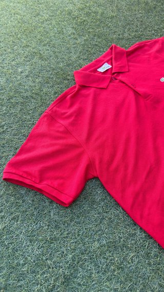 Polo Lacoste Rojo Hombre Talla 7 L