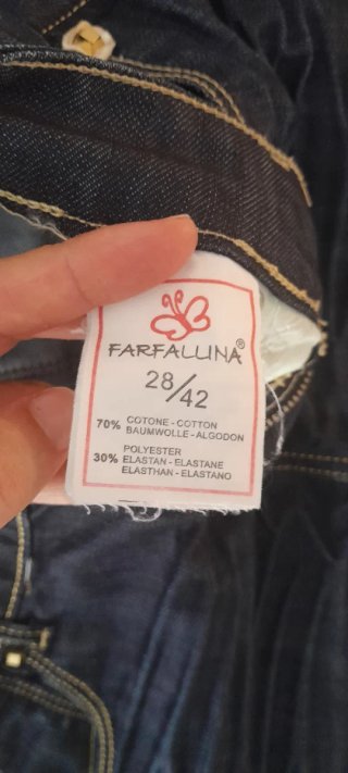 Minifalda vaquera oscura FARFALLINA