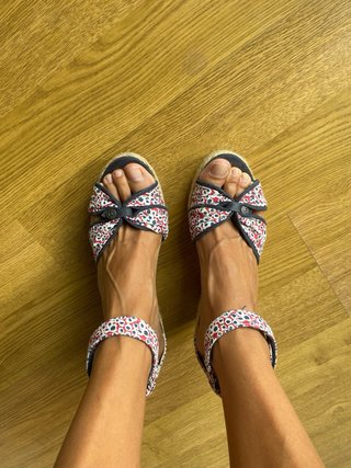 Sandalias cuña Tommy Hilfiger esparto