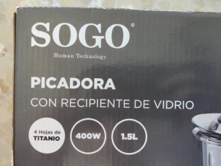 Picadora recipiente de Vidrio
