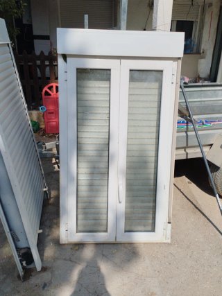 Ventana aluminio blanca doble hoja