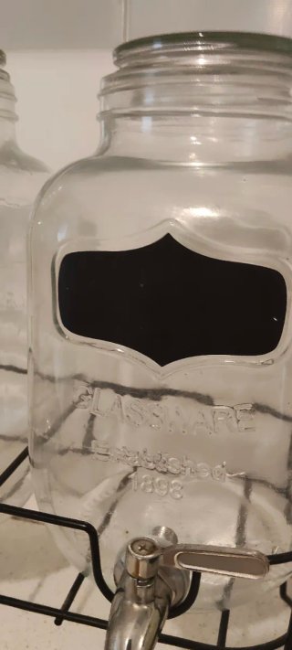 2 dispensadores de agua de cristal