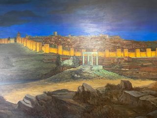Oleo Murallas de Ávila  David Albertí