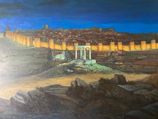 Oleo Murallas de Ávila  David Albertí