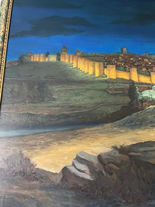 Oleo Murallas de Ávila  David Albertí