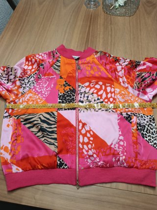 Chaqueta Bomber Lola Casademunt Naranja y Rosa
