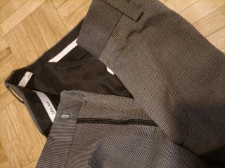 Traje Zara Man negro y gris