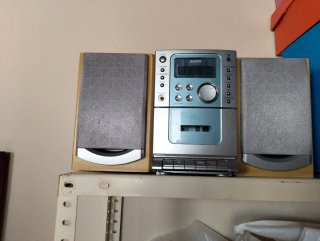 Mini Cadena Sanyo Cassette Radio CD