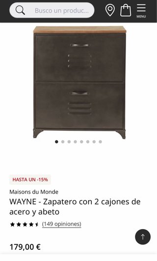 Zapatero Metal Maisons du Monde