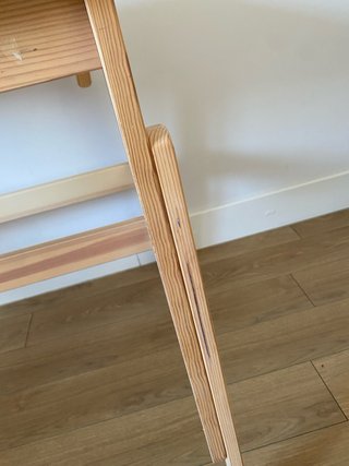 Escritorio Infantil Madera Ikea Blanco Abatible