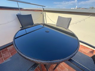 Conjunto Mesa y Sillas Exterior Rattan