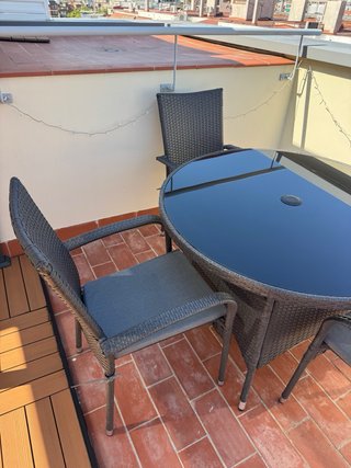 Conjunto Mesa y Sillas Exterior Rattan