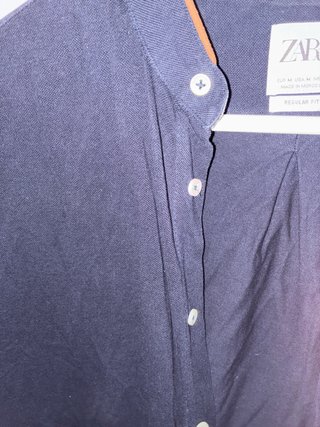 Camisa Zara Hombre Talla M Azul