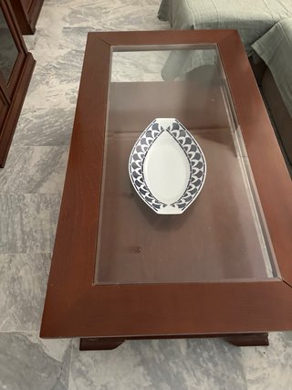 Conjunto de mesa de centro + mueble TV de madera