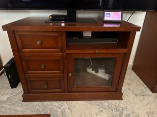 Conjunto de mesa de centro + mueble TV de madera