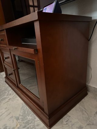 Conjunto de mesa de centro + mueble TV de madera