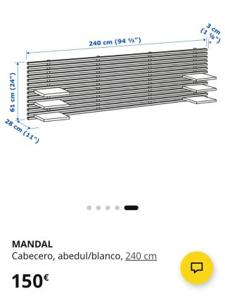 Cabecero de madera estilo Mandal